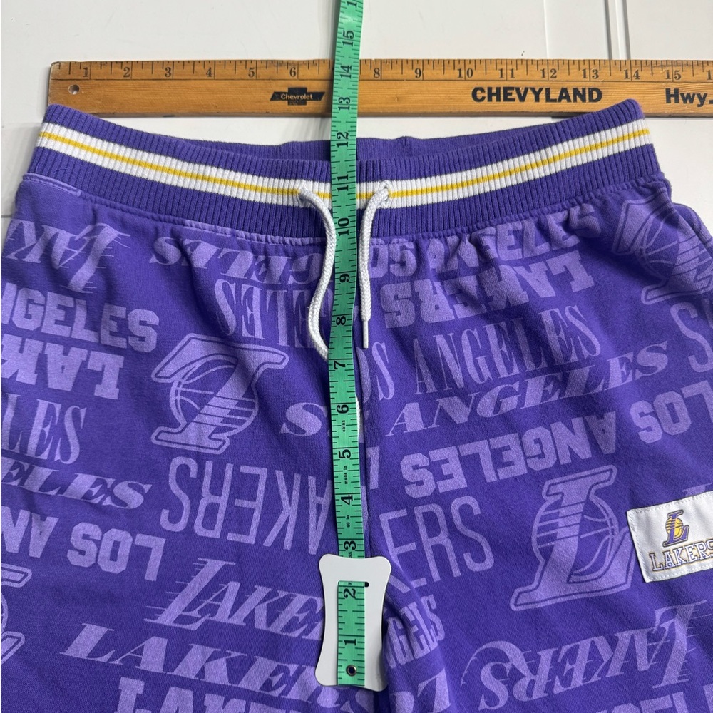 NBA Los Angeles Lakers Logo Women’s Purple Wide Leg Sweatpants Size Medium - Picture 5 of 6